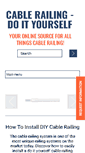 Mobile Screenshot of cablerailingdiy.com