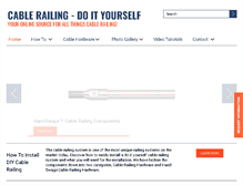 Tablet Screenshot of cablerailingdiy.com